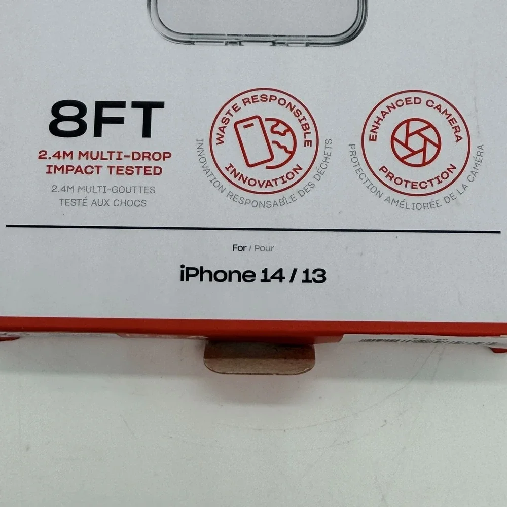 Tech21 Phone Case Clear 8' Drop Protection Lightweight For Apple iPhone 13 & 14